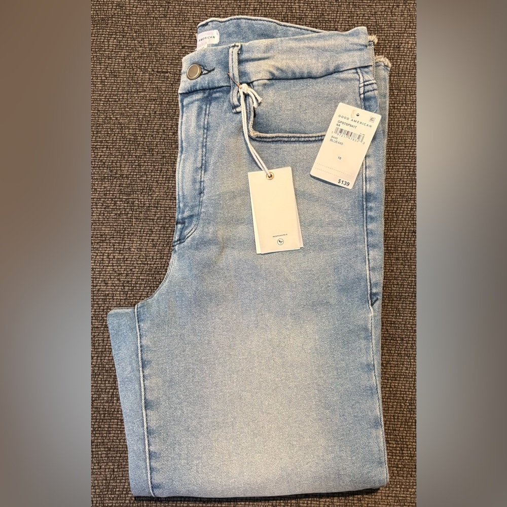 Good American Women's Denim Straight Leg Jeans - Picture 2 of 2